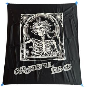 Vintage Grateful Dead Fabric Wall Hanging Banner Nikry Poster Tapestry 40x45 In
